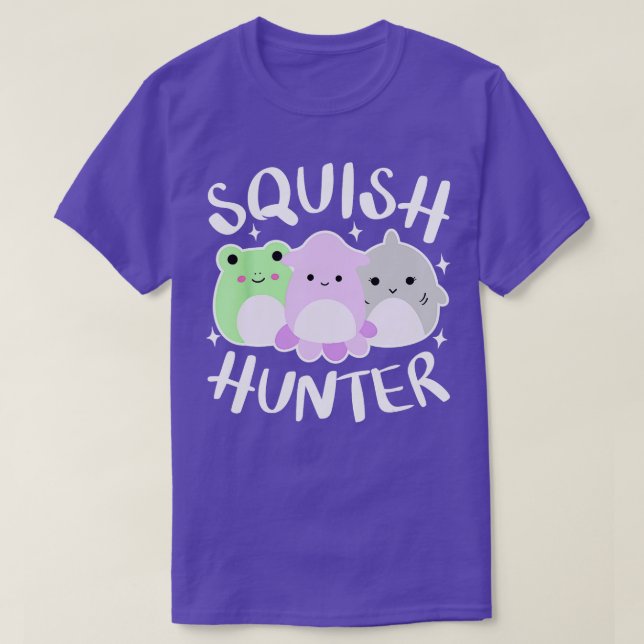 Niedliche Squish Hunter Großgeschenke T-Shirt (Design vorne)