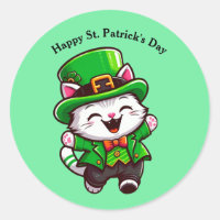 Niedliche St. Patrick's Day Cat Postkarte
