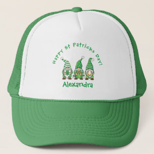 Niedliche St. Patrick's Day Gnomes, Kleeblatt Truckerkappe