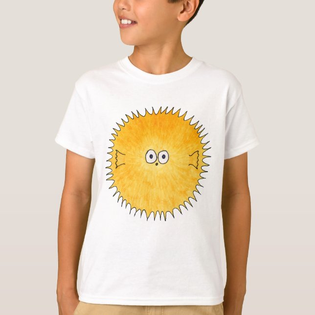 Niedliche Stachelschwein-Fische T-Shirt (Vorderseite)