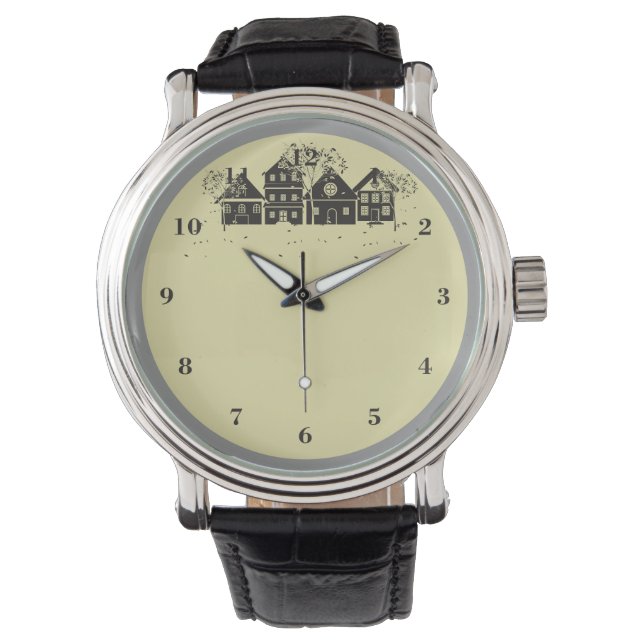 Niedliche Stadthalle Armbanduhr (Vorderseite)