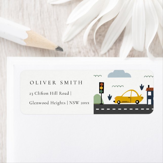 Niedliche städtische Autos Straße Kinder Adresse (Insitu)