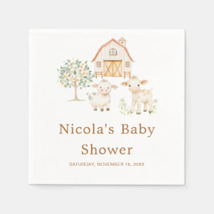 Niedliche Stalldusche Serviette