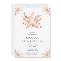 Niedliche Starfish Geburtstagsparty