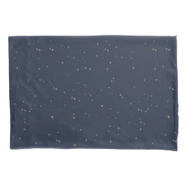 Niedliche Sterne auf einem funkelnden Night Sky Kissenbezug