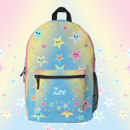 Niedliche Sterne mit Pastellfarben, kundenspezifis Bedruckter Rucksack
