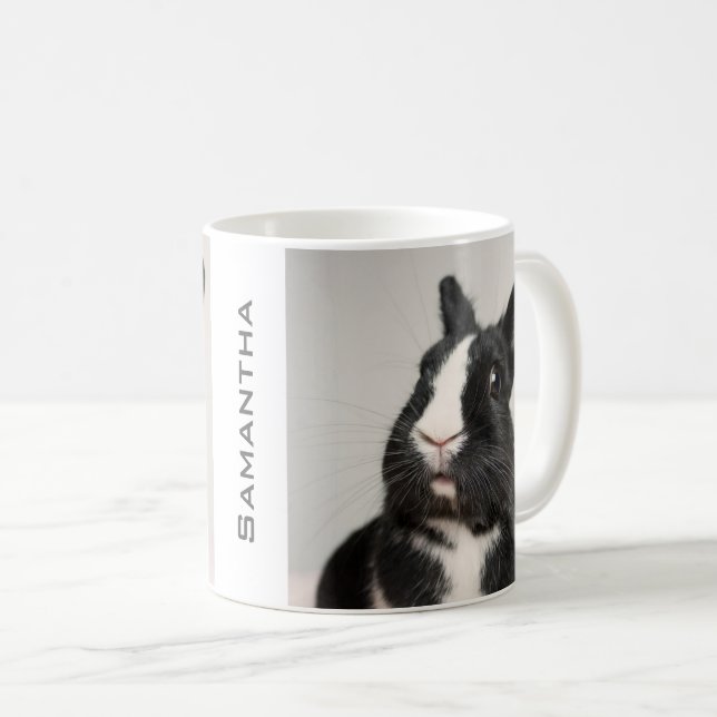 Niedliche Sternenhasen Personalisiert Kaffeetasse (VorderseiteRechts)
