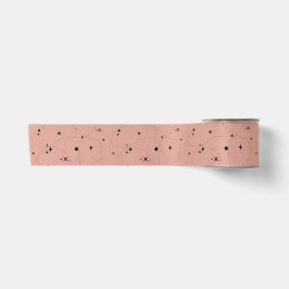 niedliche Sternenmuster alte Rose Satinband