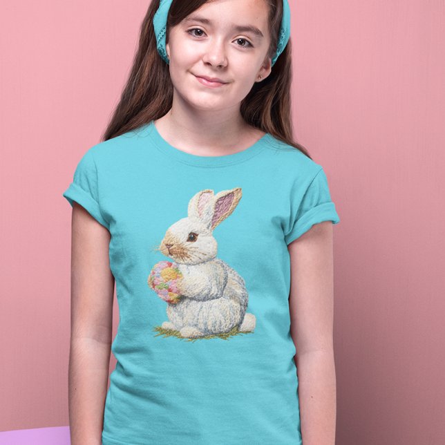 Niedliche Stickerei Ostersonne T-Shirt (Von Creator hochgeladen)