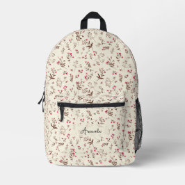 Niedliche Stilflora Bedruckter Rucksack
