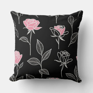 Niedliche stilisierte Rose Kissen