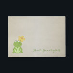 Niedliche Stilrichtung, Frosch Post-it Klebezettel<br><div class="desc">Ein moderner,  mädchenhafter und niedlicher Gestaltfrosch auf cremefarbenem Hintergrund.Wählen Sie den Kostümknopf,  um Ihren Namen hinzuzufügen,  ändern Sie den Schriftart Stil,  Farbe und Größe.Einziges Geschenk für Trendanista und Modeliebhaber.</div>