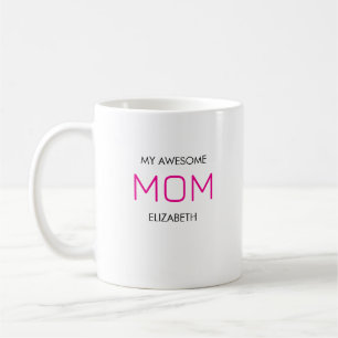 Niedliche, stilvolle und Phantastische Mama Weiß Kaffeetasse