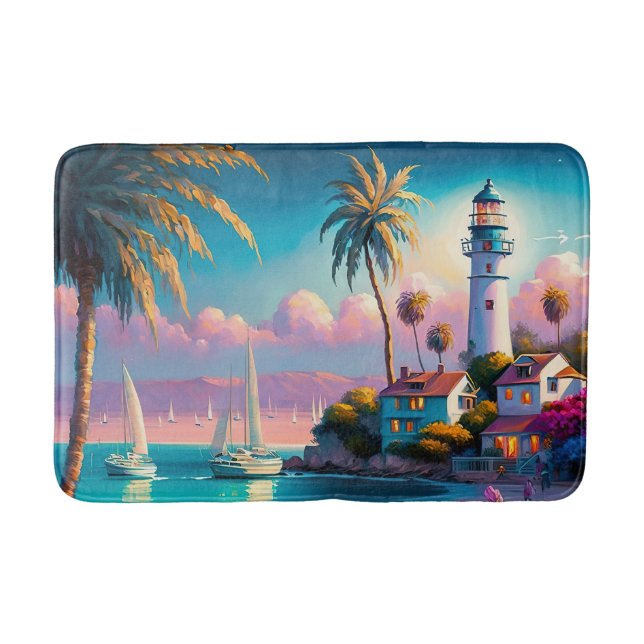 Niedliche Strandfreunde Badematte (Vorderseite)