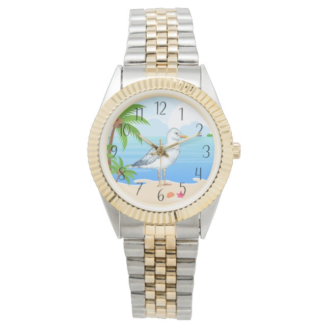 niedliche Strandliebhaber Armbanduhr (Vorderseite)