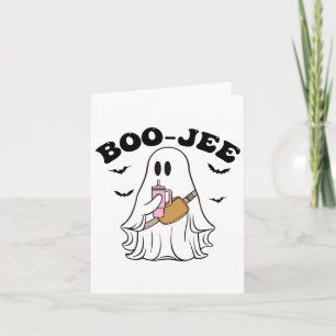Niedliche Stylish Spooky Season Ghost Halloween Bo Karte