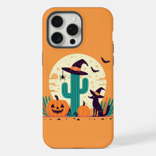Niedliche, südwestliche Halloween-Wüste/Kakteen iPhone 15 Pro Max Hülle