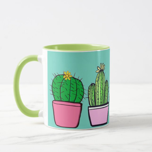 Niedliche Sukkuline Kaffeezubereitung Tasse (Links)
