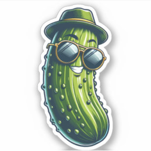 Niedliche Super-Pickle-Vinyl-Aufkleber nach Maß ge Aufkleber