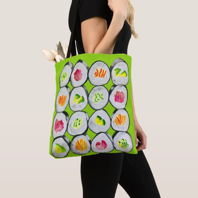 Niedliche Sushi-Illustration Tasche (Von Nahem)