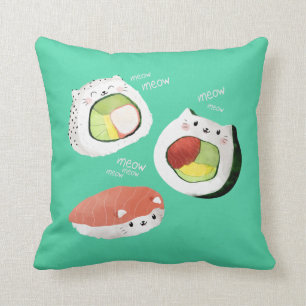 Niedliche Sushi-Katze Kissen