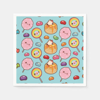 Niedliche Sweet Kawaii-Leckereien Serviette