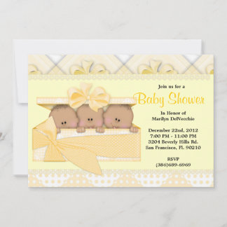 NIEDLICHE Sweet Yellow Baby Dusche Einladung