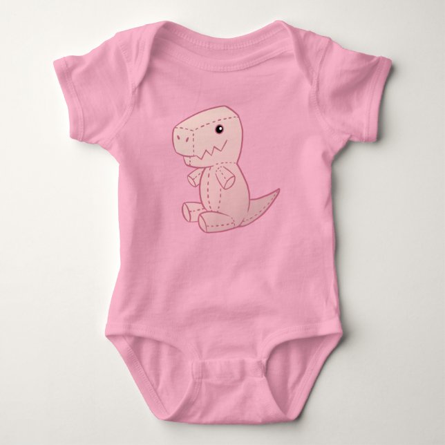 Niedliche T-Rex Baby Strampler (Vorderseite)