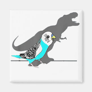 Niedliche T-rex Blue Budgie Funny Birb Memes schre Magnet