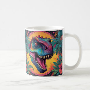 Niedliche T-Rex Dinosaurier Kaffeekoffe Tasse