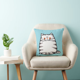 Niedliche Tabby Cat - Kawaii Kitty für Katzenliebh Kissen