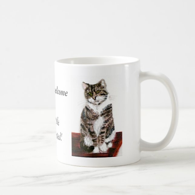 Niedliche Tabby-Katzen sind willkommen Kaffeetasse (Rechts)