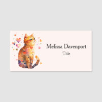 Niedliche Tablettenkatze mit Herz