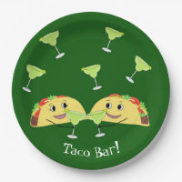 Niedliche Taco-Bar-Teller