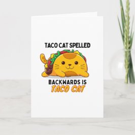 Niedliche Taco-Katze, lustige Taco-Katze, Taco- un Karte