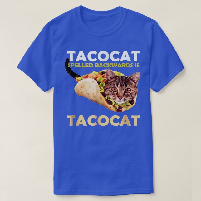 Niedliche Tacocat Taco Katze zurückgeschrieben ist T-Shirt (Design vorne)