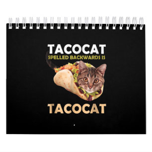 Niedliche Tacokat Taco Katze im Dunkeln Kalender
