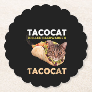 Niedliche Tacokat Taco Katze im Dunkeln Untersetzer
