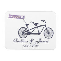 Niedliche Tandem-Bike- und Liebe-Banner-Hochzeit