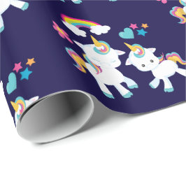 Niedliche Tanzeinheiten Magische Regenbogen & Ster Geschenkpapier