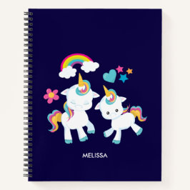 Niedliche Tanzeinheiten Magische Regenbogen & Ster Notizbuch