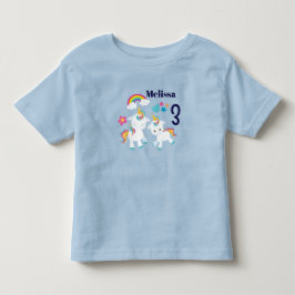Niedliche Tanzeinheiten Magischer Regenbogen Gebur Kleinkind T-shirt