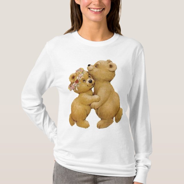 Niedliche Tanzenteddy-Bären T-Shirt (Vorderseite)