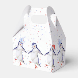 Niedliche Tanzpinguine Weihnachten Geschenkschachtel