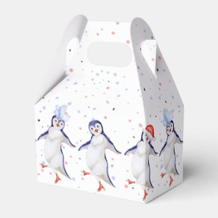 Niedliche Tanzpinguine Weihnachten Geschenkschachtel