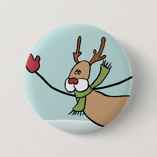 Niedliche Tanzrinne - Weihnachten Button