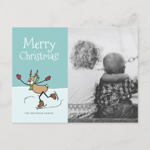 Niedliche Tanzrinne - Weihnachtsfeiertag Postkarte