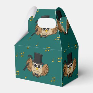 Niedliche Tanzschale mit Musiknoten Cartoon Geschenkschachtel