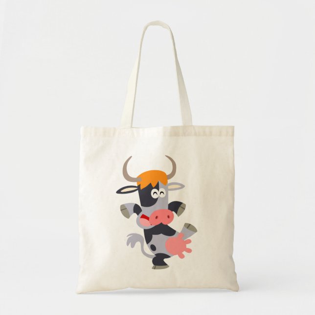 Niedliche Tanztanztasche Cartoon Kuhtasche Tragetasche (Vorne)