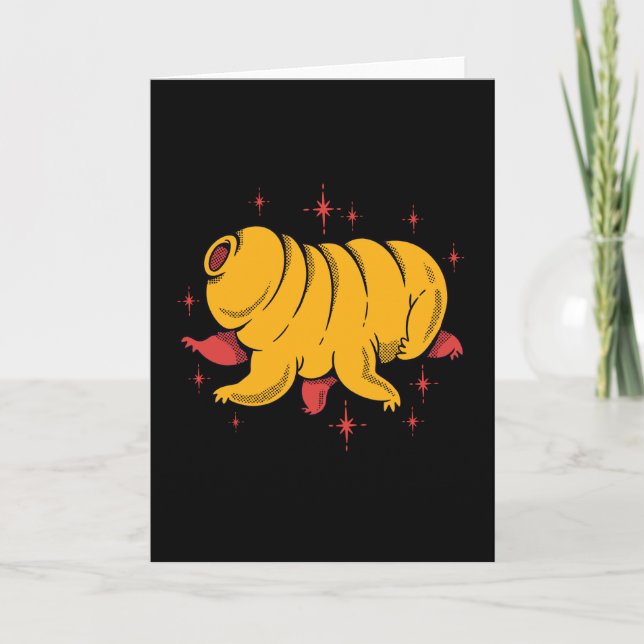 Niedliche tardigrade karte (Vorderseite)
